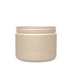 Round Maple Cream Jar HDPE
